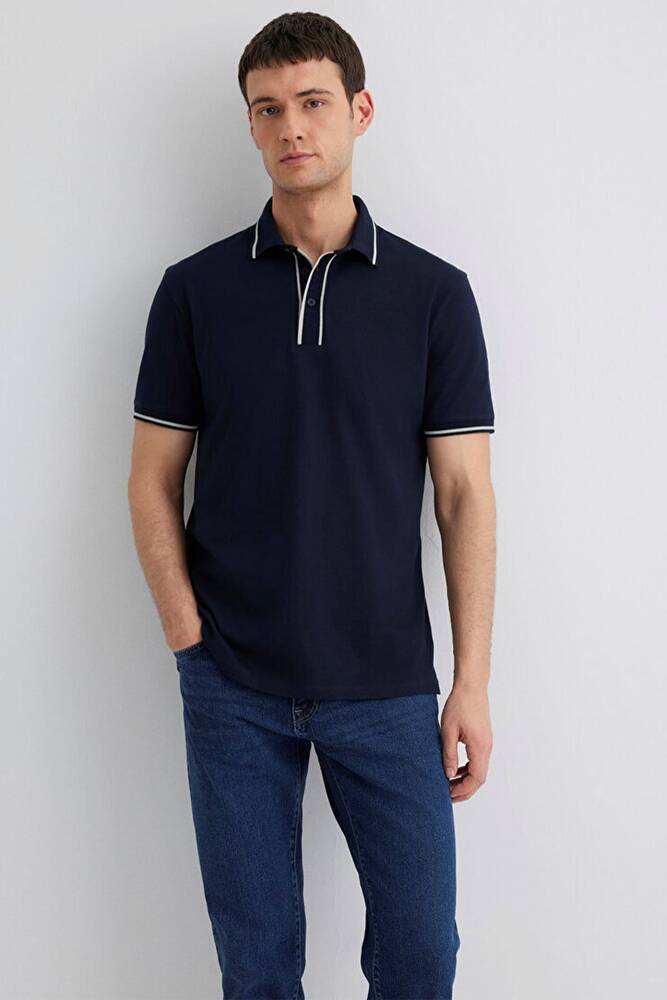 Erkek Polo Yaka Tişört 0612648-80872 Lacivert 