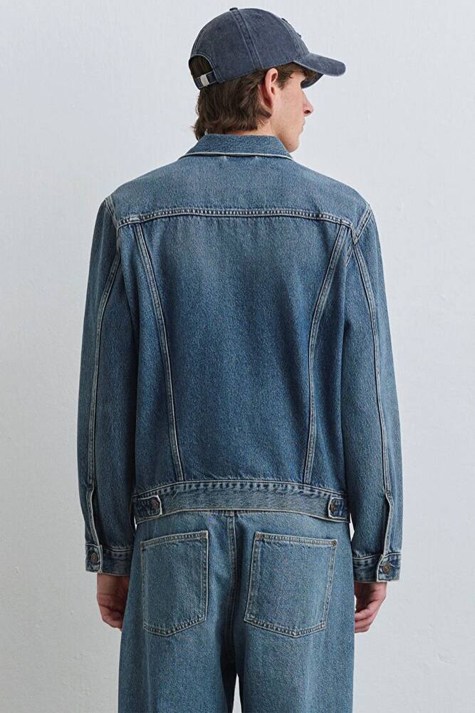 Erkek Ray Classic Denim Ceket 0110273-89412 Mavi 