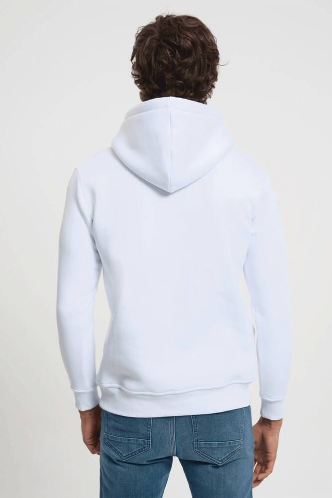 Erkek Regular Fit Sweatshirt LF2033105 Beyaz 