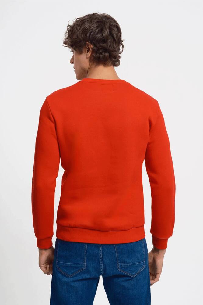 Erkek Regular Fit Sweatshirt LF2034268 Kırmızı 