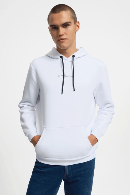 Erkek Sweat LF2034269 Beyaz - Thumbnail