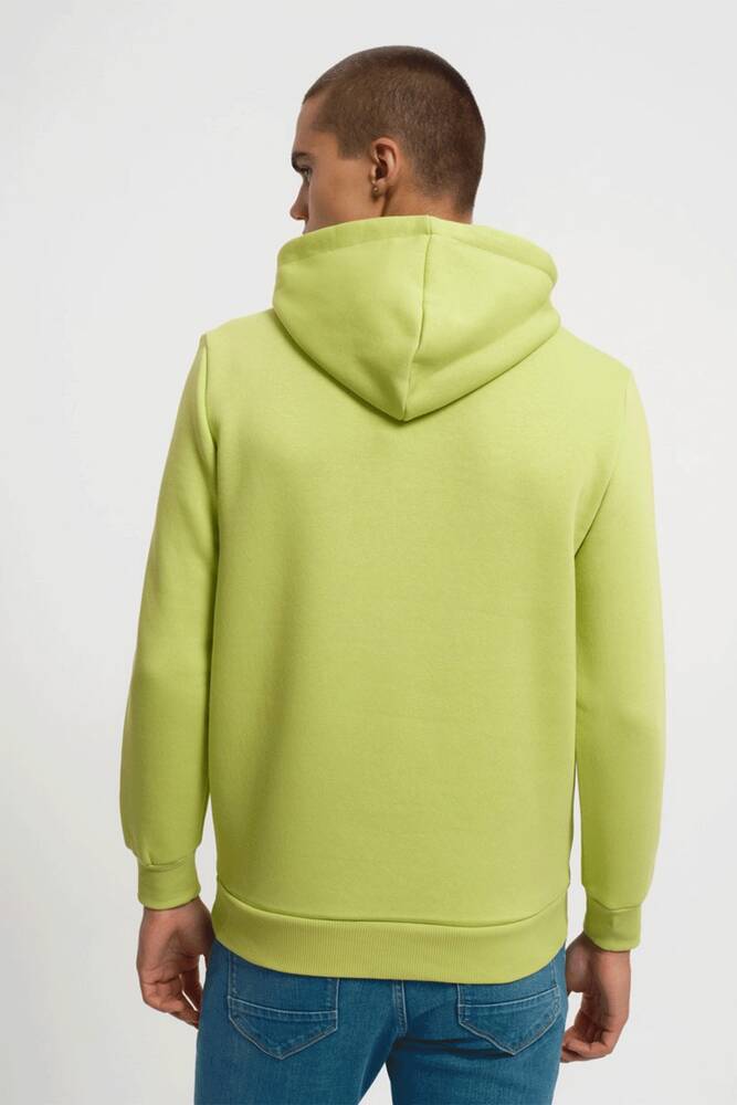 Erkek Regular Fit Sweatshirt LF2034269 Yeşil 