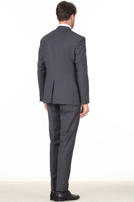 Erkek Reguler Fit Takım Elbise 10110248 Siyah - Thumbnail