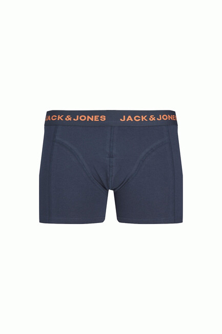 Jack & Jones - Erkek Renkli Logolu 3'lü Boxer Paketi 12237425 Lacivert (1)