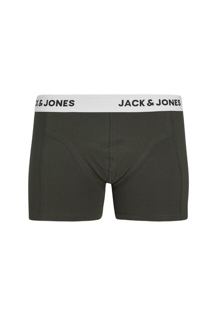 Jack & Jones - Erkek Renkli Logolu 3'lü Boxer Paketi 12237442 Mavi (1)