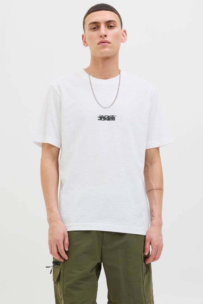 Erkek Sago Logo Slub Tişört 12276524 Beyaz 