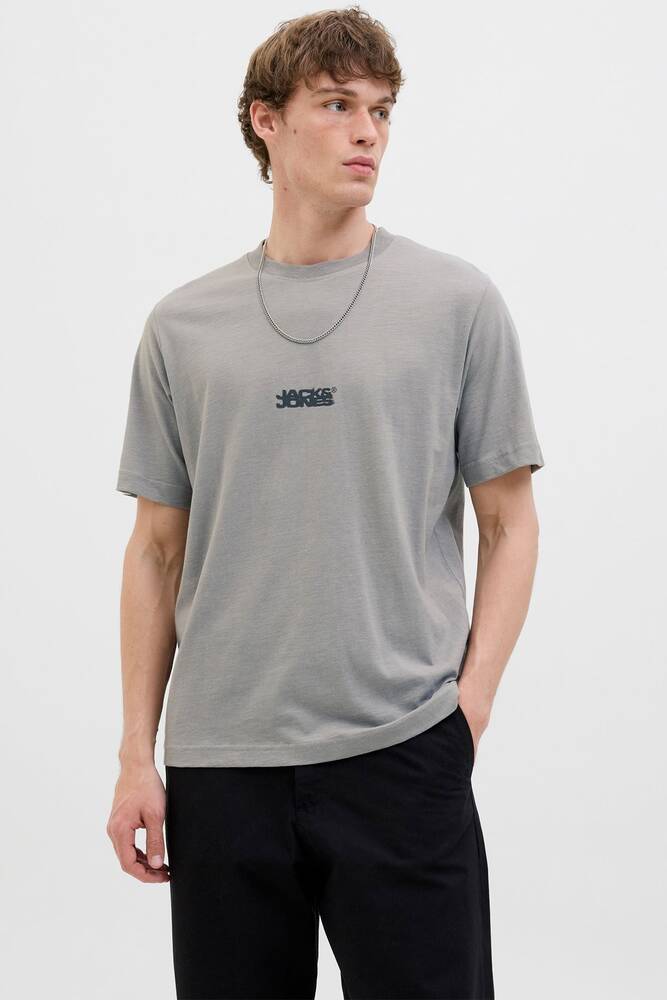 Erkek Sago Logo Slub Tişört 12276524 Gri 