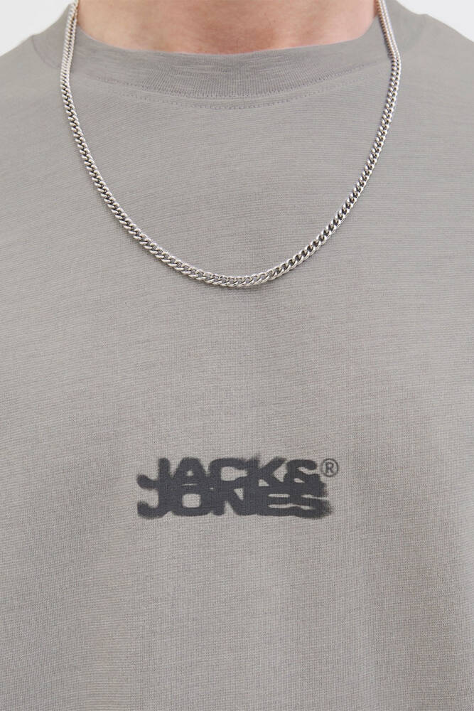 Erkek Sago Logo Slub Tişört 12276524 Gri 