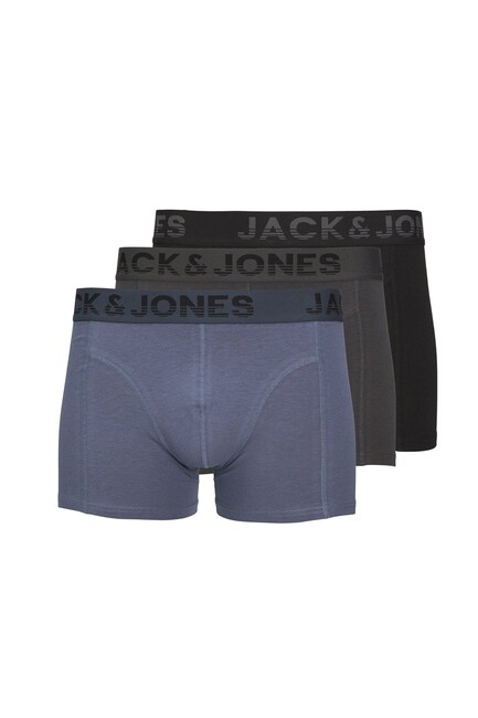 Jack & Jones - Erkek Shade Solid 3P Boxer 12250607 Siyah 