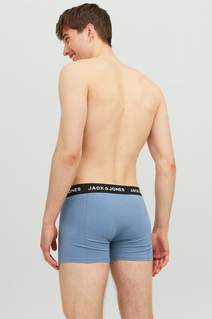 Jack & Jones - Erkek Solid 3 Lü Paket Boxer 12240254 Lacivert (1)