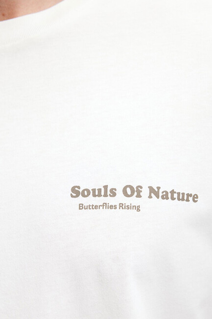 Erkek Souls Of Naturel Tişört 0612020-87195 Beyaz - Thumbnail