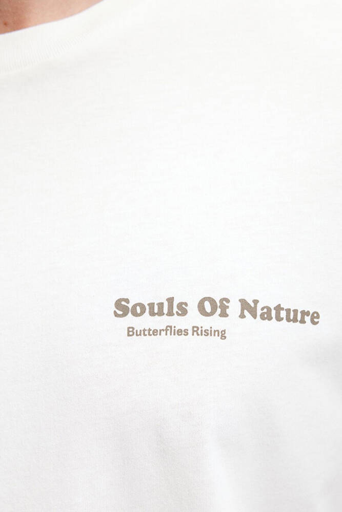 Erkek Souls Of Naturel Tişört 0612020-87195 Beyaz 