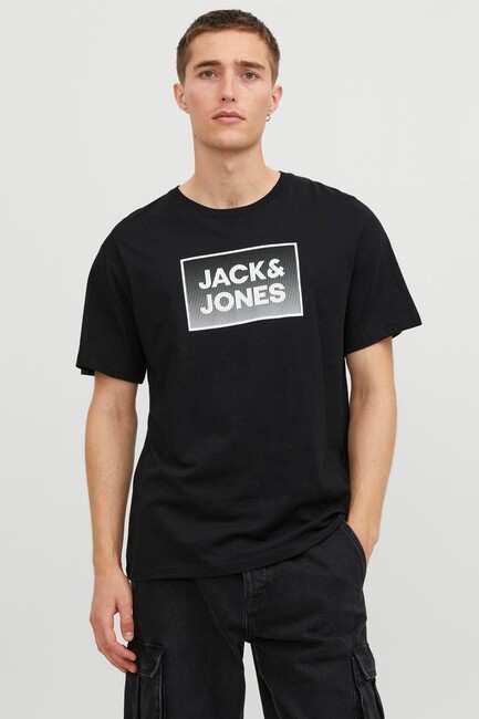 Jack & Jones - Erkek Steel Tişört 12249331 Siyah 