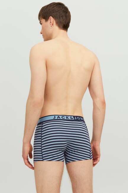 Jack & Jones - Erkek Ston 3 Lü Paket Boxer 12239422 Lacivert (1)