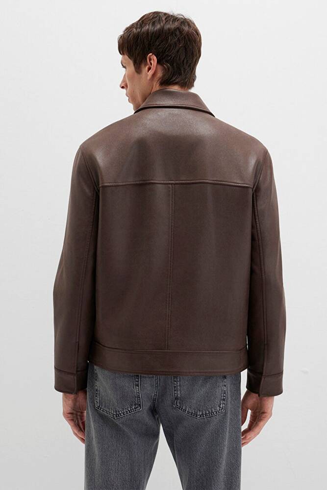 Erkek Süet Ceket 0110648-70221 Kahve 