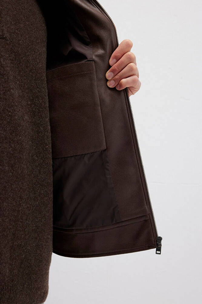 Erkek Süet Ceket 0110648-70221 Kahve 
