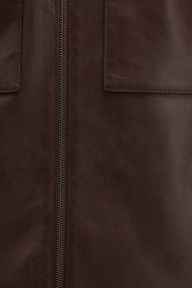 Erkek Süet Ceket 0110648-70221 Kahve 