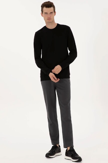 Erkek Sweat 000-2241431 Siyah - Thumbnail