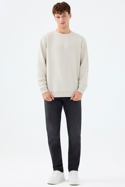 Erkek Sweat LF2037100 Bej - Thumbnail