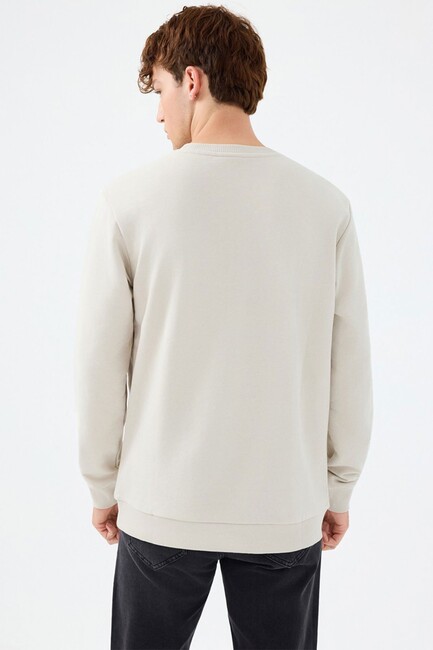 Erkek Sweat LF2037100 Bej - Thumbnail