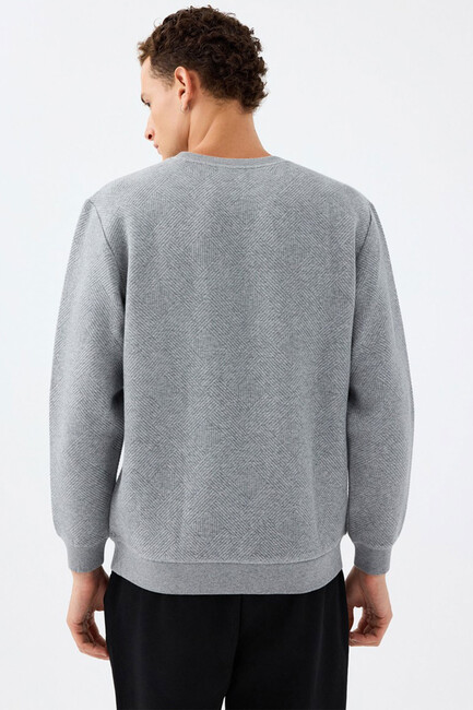 Erkek Sweat LF2040993 Gri - Thumbnail
