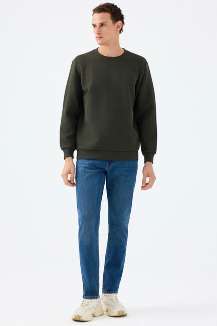 Erkek Sweat LF2040993 Haki - Thumbnail