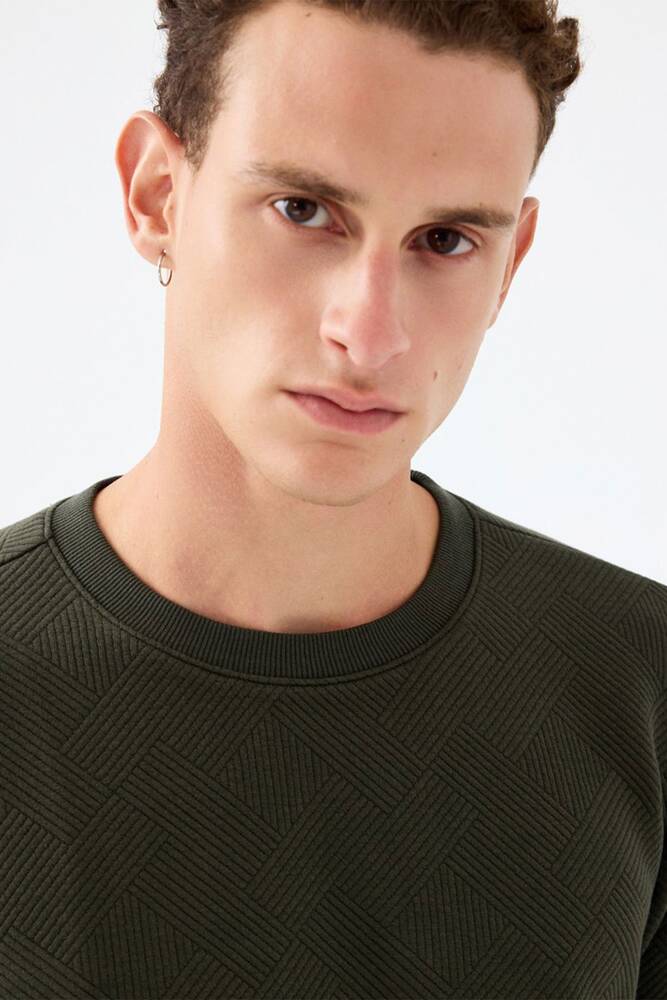 Erkek Sweat LF2040993 Haki  Erkek Sweat LF2040993 Haki