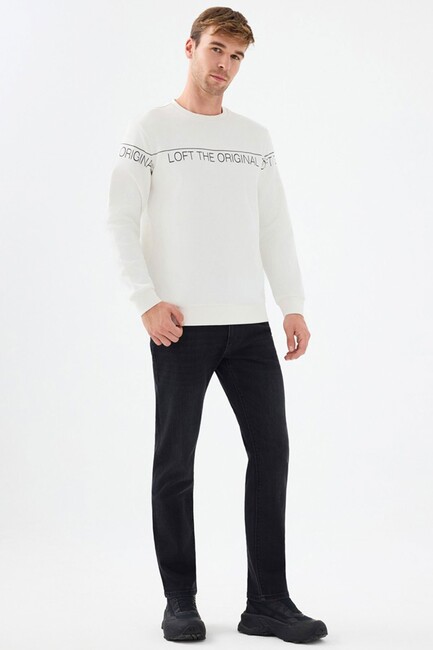 Erkek Sweat LF2041075 Ekru - Thumbnail
