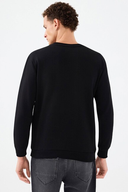 Erkek Sweat LF2041079 Siyah - Thumbnail