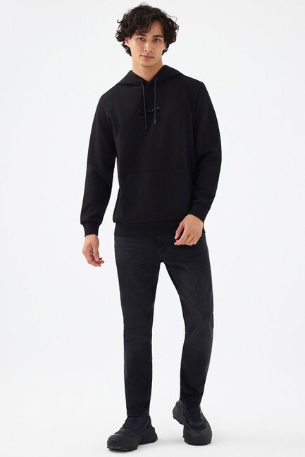 Erkek Sweat LF2041082 Siyah - Thumbnail