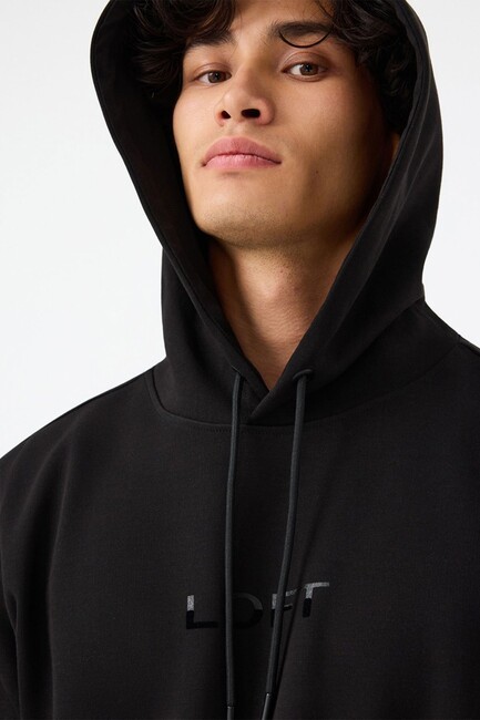Erkek Sweat LF2041082 Siyah - Thumbnail