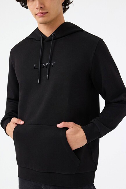 Erkek Sweat LF2041082 Siyah - Thumbnail