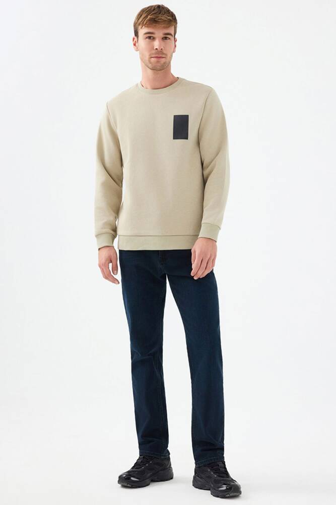 Erkek Sweat LF2041111 Bej  Erkek Sweat LF2041111 Bej