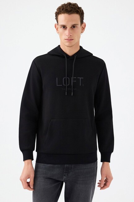 Erkek Sweat LF2041153 Siyah - Thumbnail