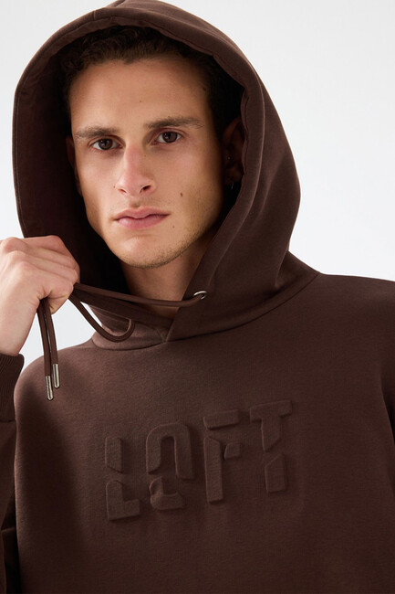 Erkek Sweat LF2041392 Kahve - Thumbnail