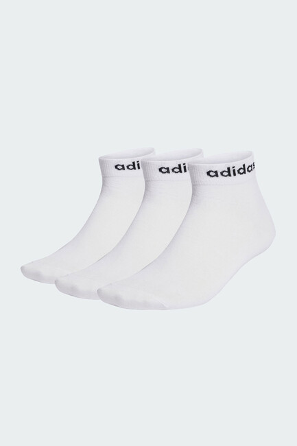 Erkek T Lın Ankle 3P Çorap HT3451 Beyaz - Thumbnail