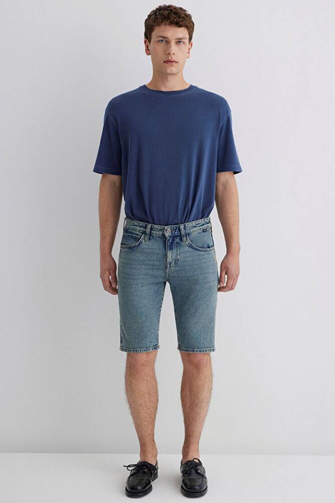 Erkek Tım 90'S Street Comfort Denim Şort 0428489645 Mavi 