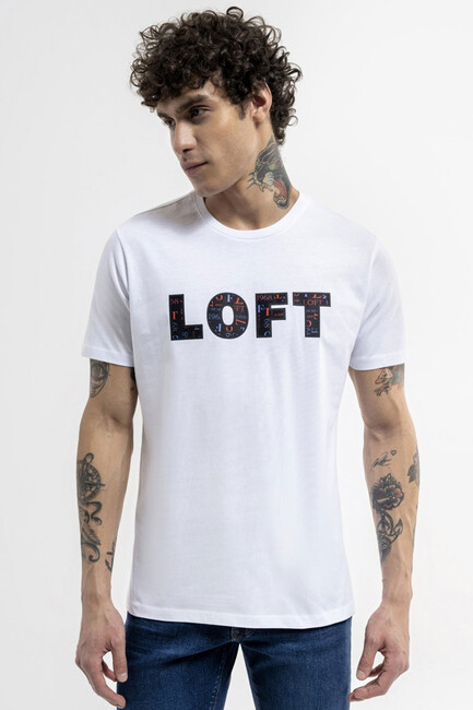 Loft - Erkek Tişört LF2035793 Beyaz 