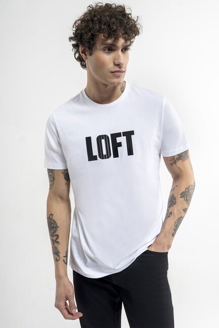 Loft - Erkek Tişört LF2036411 Beyaz 