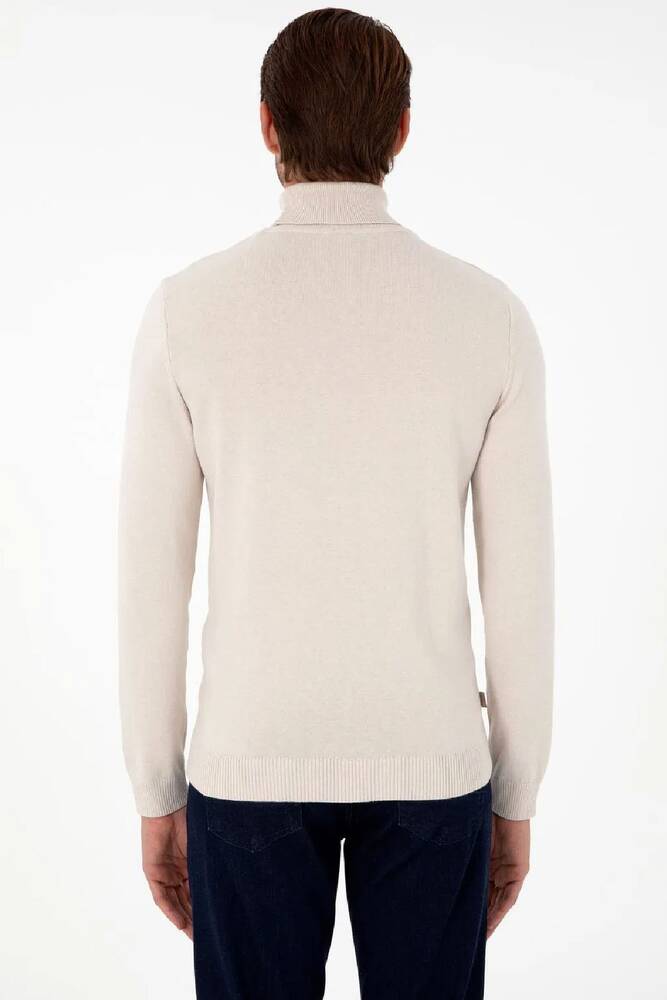 Erkek Triko Kazak 000-1989280 Ekru 