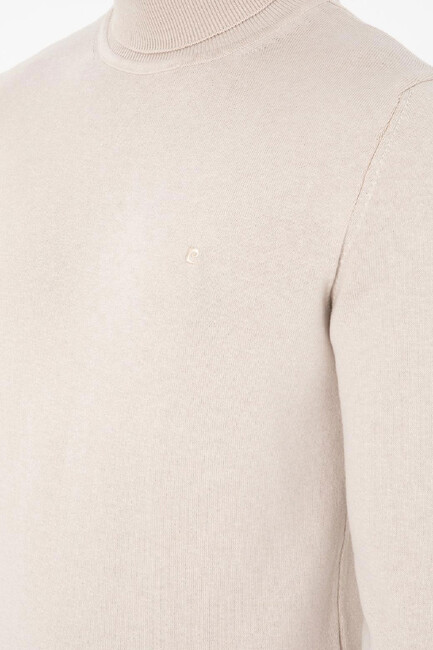 Erkek Triko Kazak 000-1989280 Ekru - Thumbnail