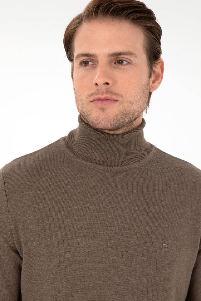 Erkek Triko Kazak 000-1989280 Vizon 