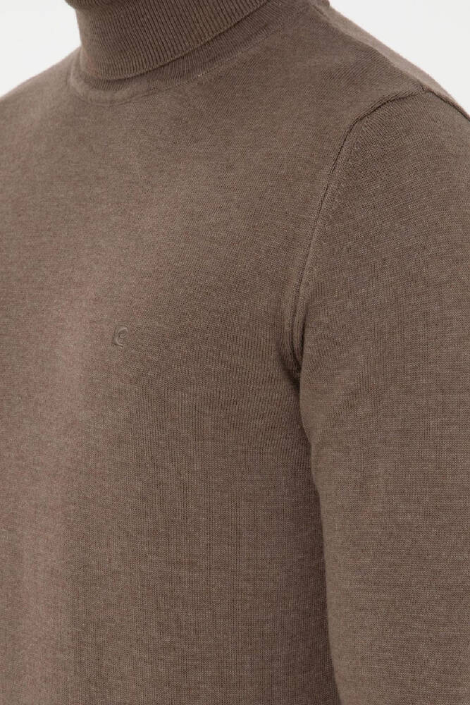 Erkek Triko Kazak 000-1989280 Vizon 