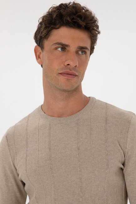 Erkek Triko Kazak 000-2243454 Bej (2)