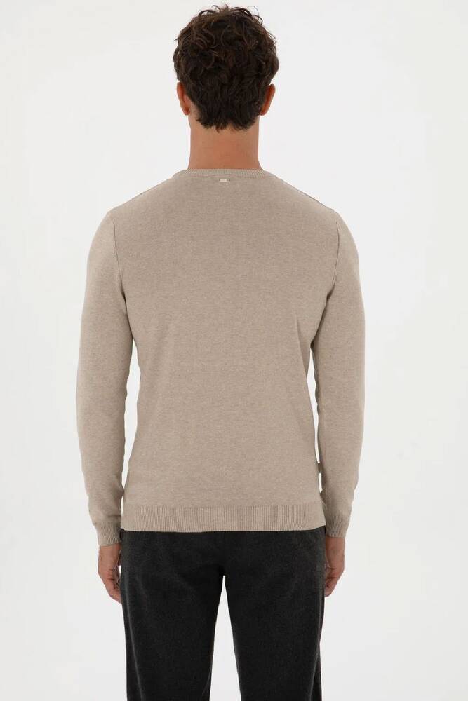 Erkek Triko Kazak 000-2243454 Bej 