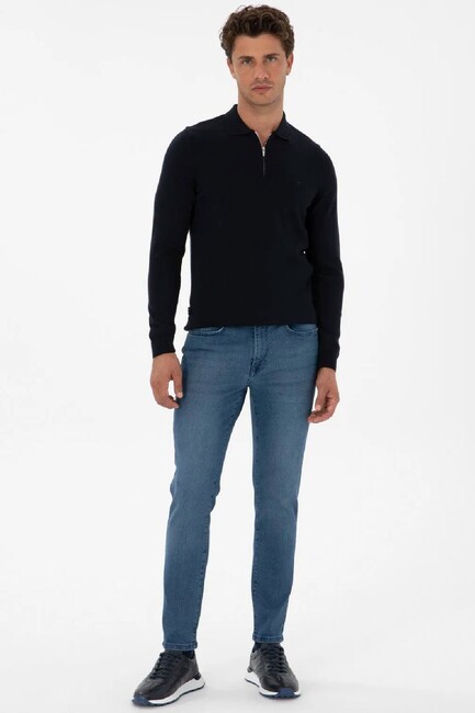 Erkek Triko Kazak 000-2320154 Lacivert - Thumbnail