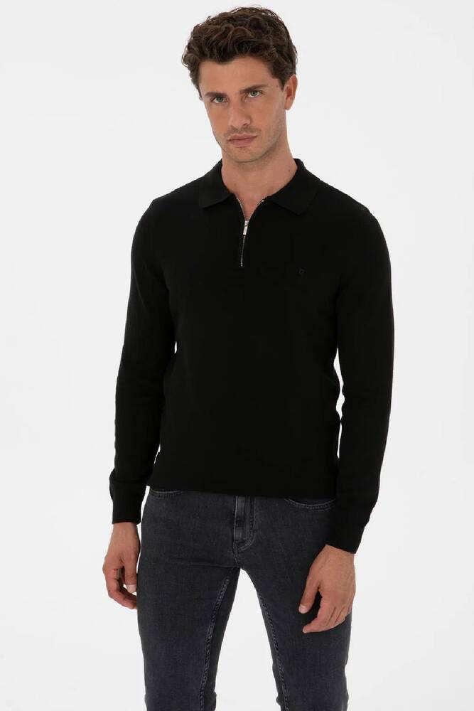 Erkek Triko Kazak 000-2320154 Siyah 