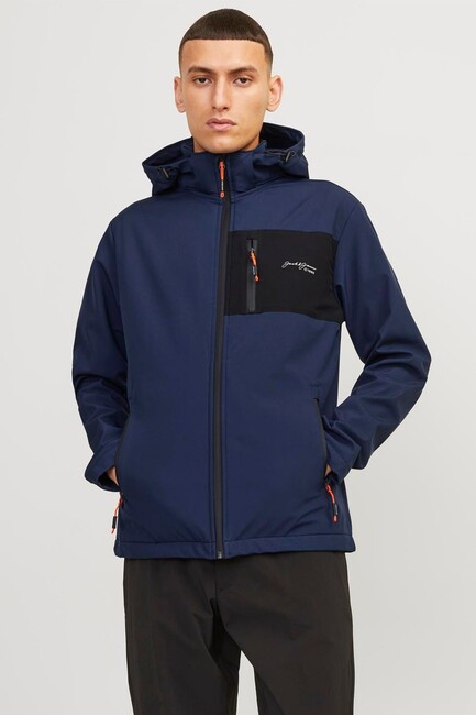 Jack & Jones - Erkek Tyson Softshell Ceket 12223149 Lacivert 