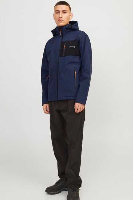 Erkek Tyson Softshell Ceket 12223149 Lacivert - Thumbnail