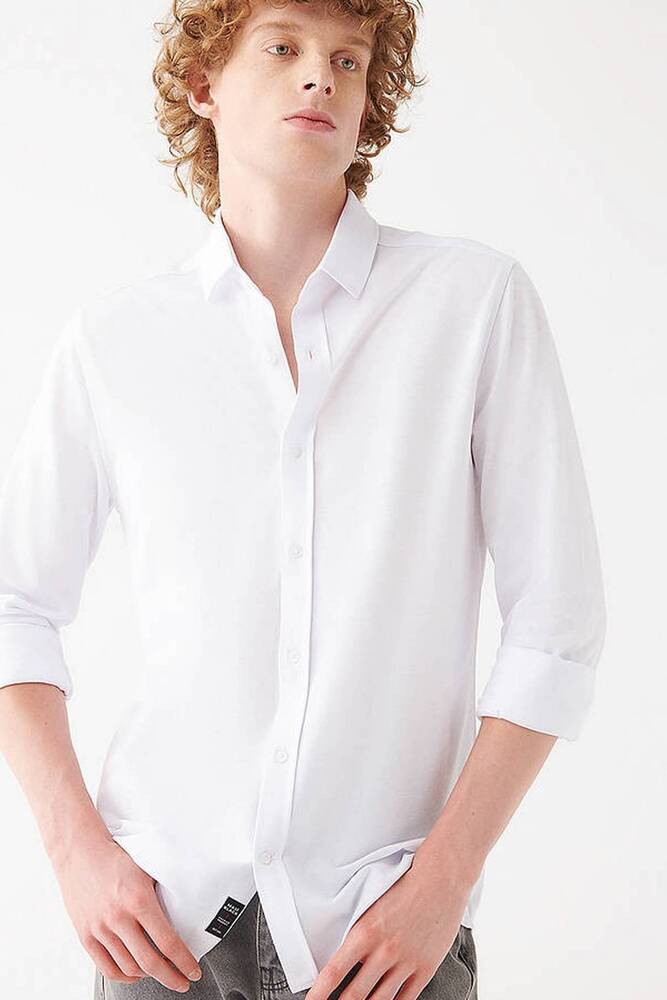Erkek Uzun Kol Gömlek 0210329-620 Beyaz 